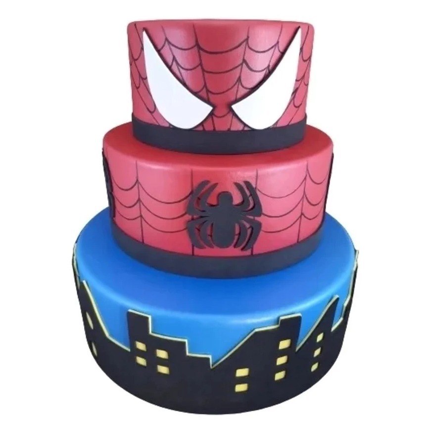 Bolo Fake Homem Aranha - Decore Você Pegue & Monte