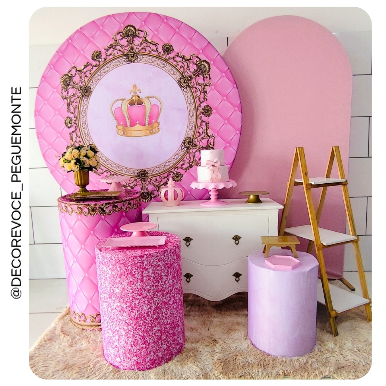 Kit Premium Realeza Menina - Decore Você Pegue & Monte