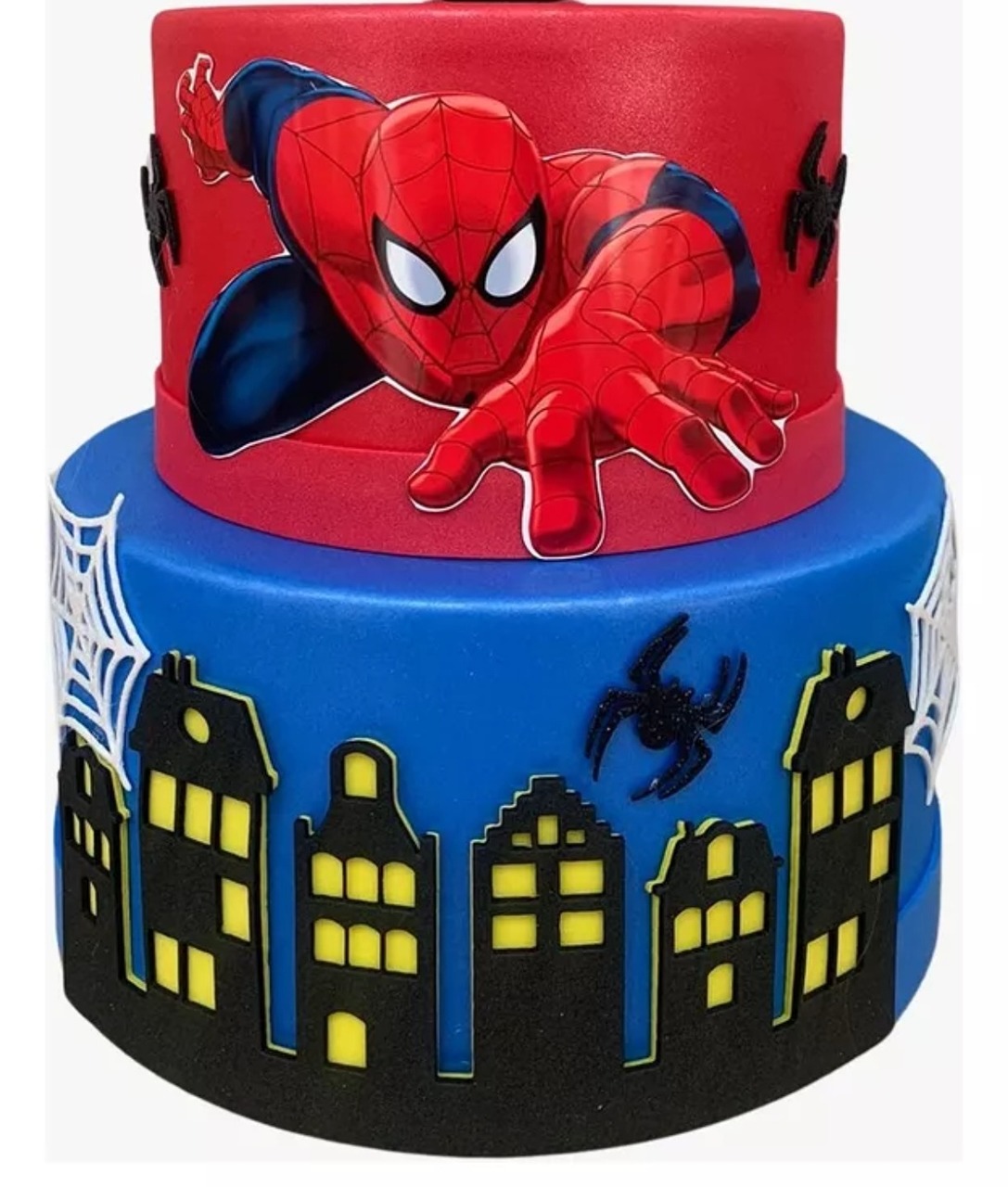 Bolo Fake Homem Aranha 2 - Decore Você Pegue & Monte