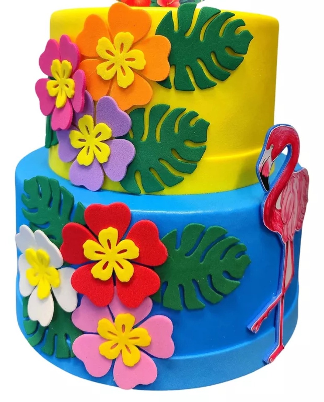 Bolo Fake Tropical  - Decore Você Pegue & Monte
