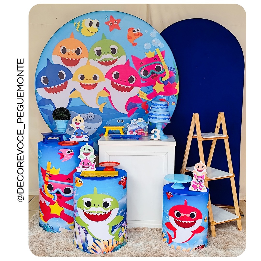 Kit Premium Baby Shark - Decore Você Pegue & Monte