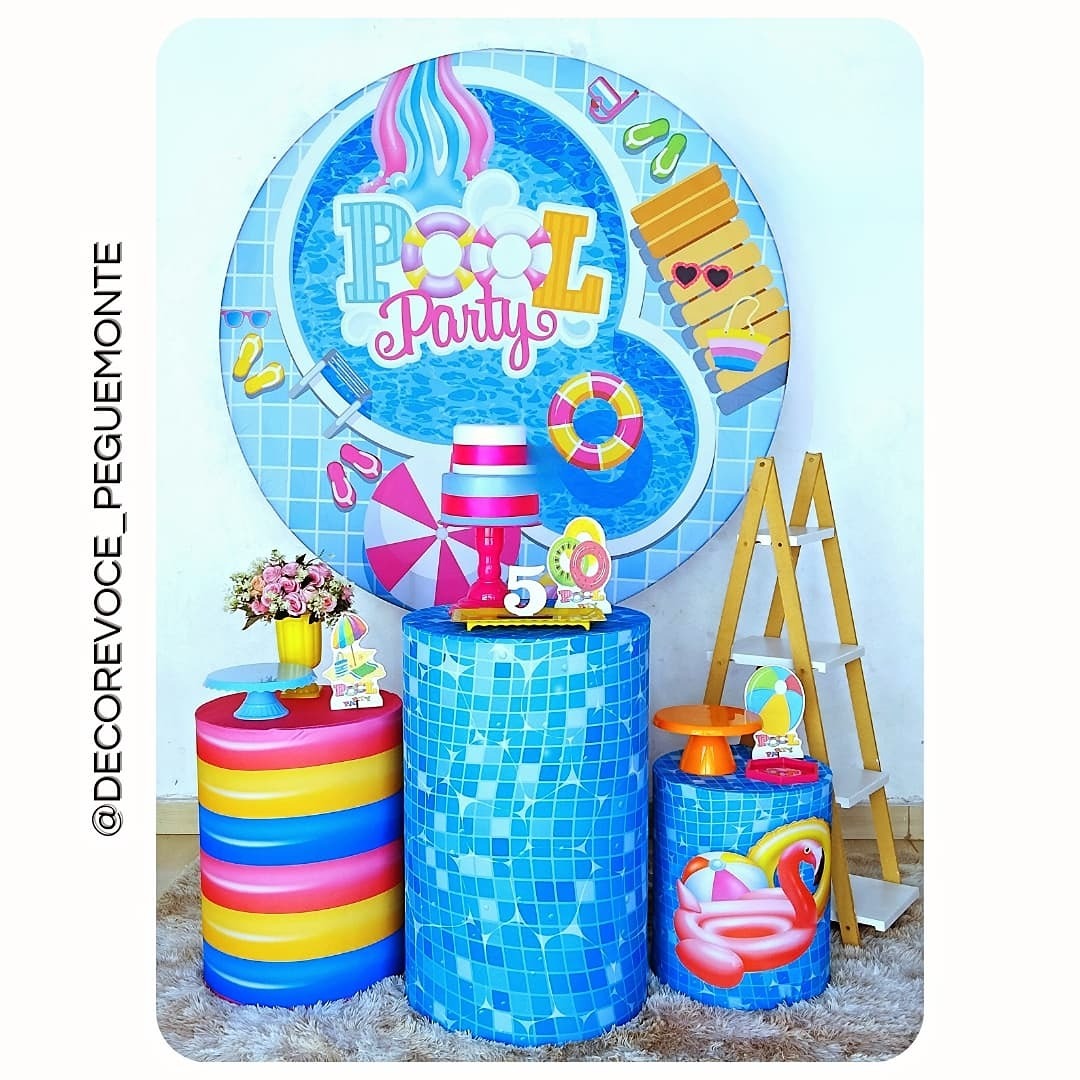 Kit Completo Pool Party - Decore Você Pegue & Monte