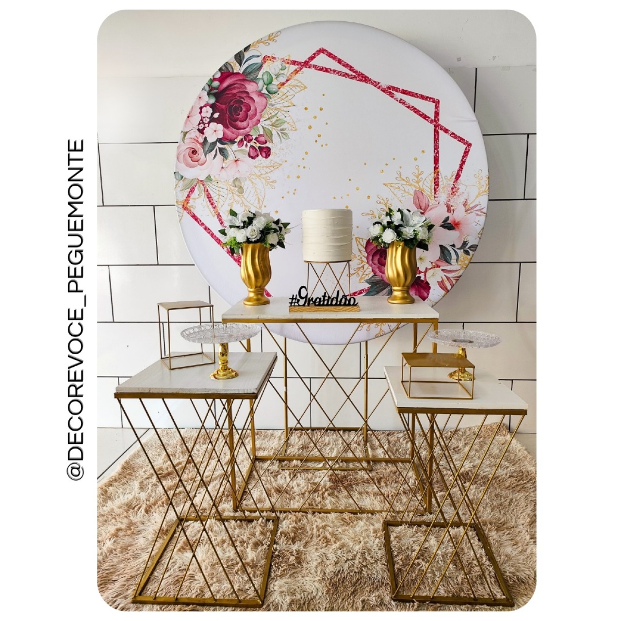 Kit Adulto Floral Marsala 3 - Decore Você Pegue & Monte