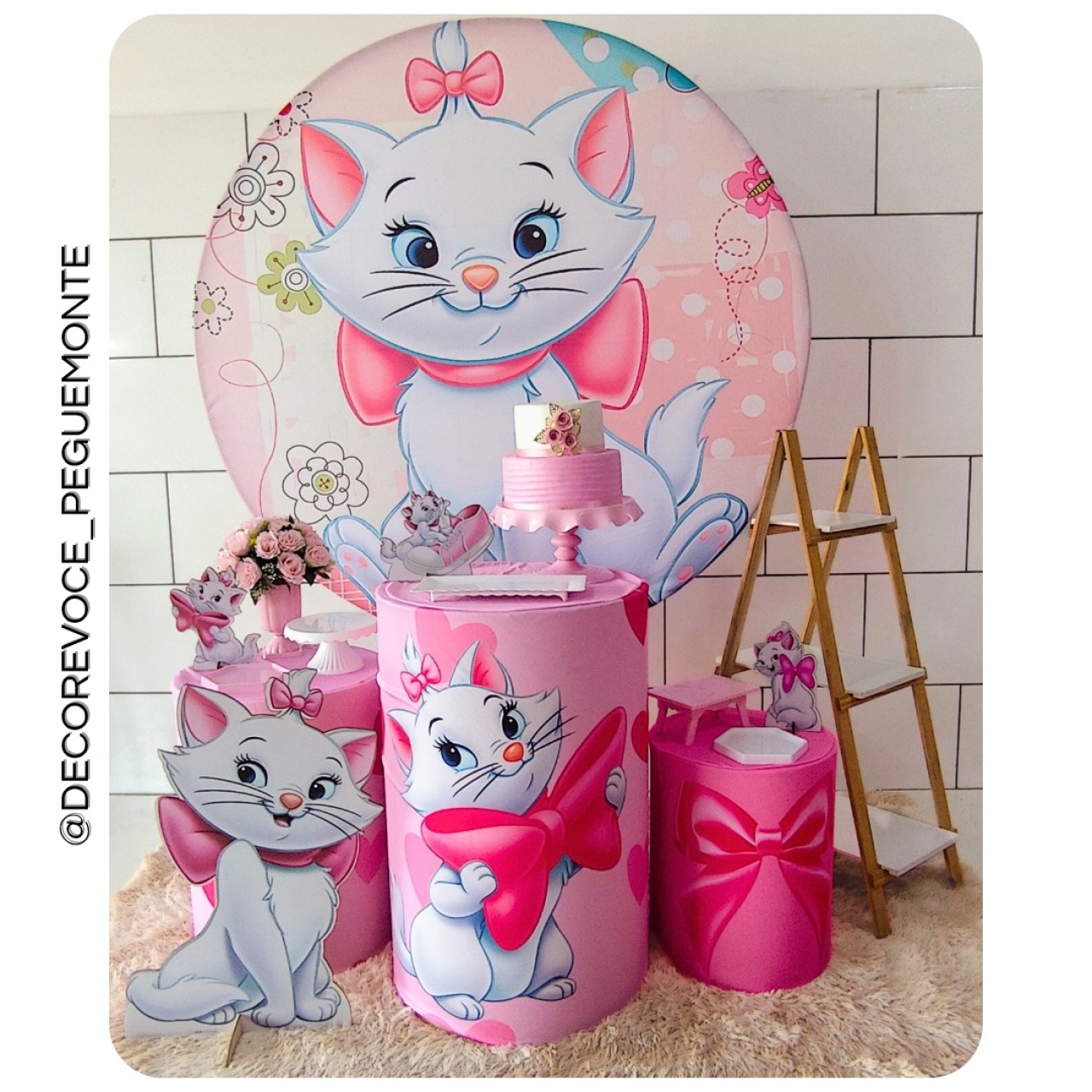 Kit Completo Gatinha Marie  - Decore Você Pegue & Monte