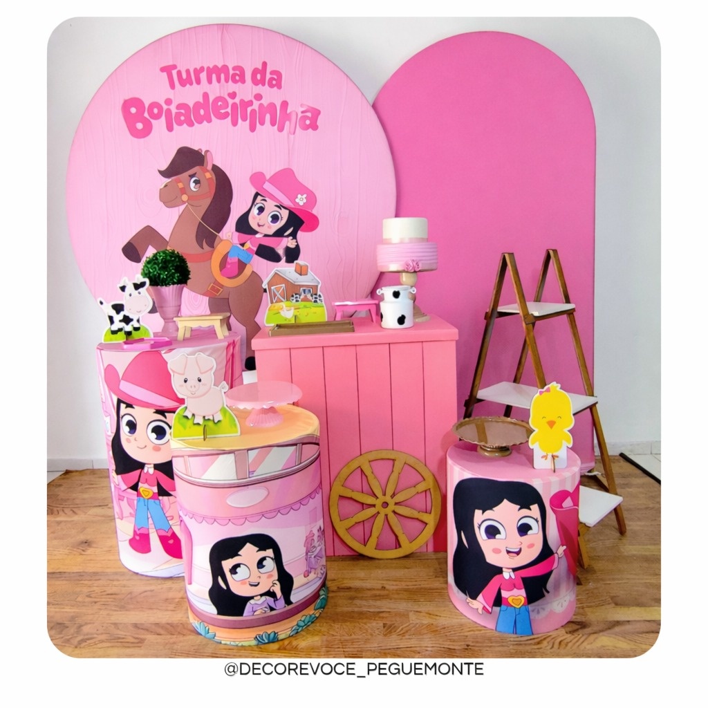 Kit Premium 1 Turma da Boiadeirinha - Decore Você Pegue & Monte