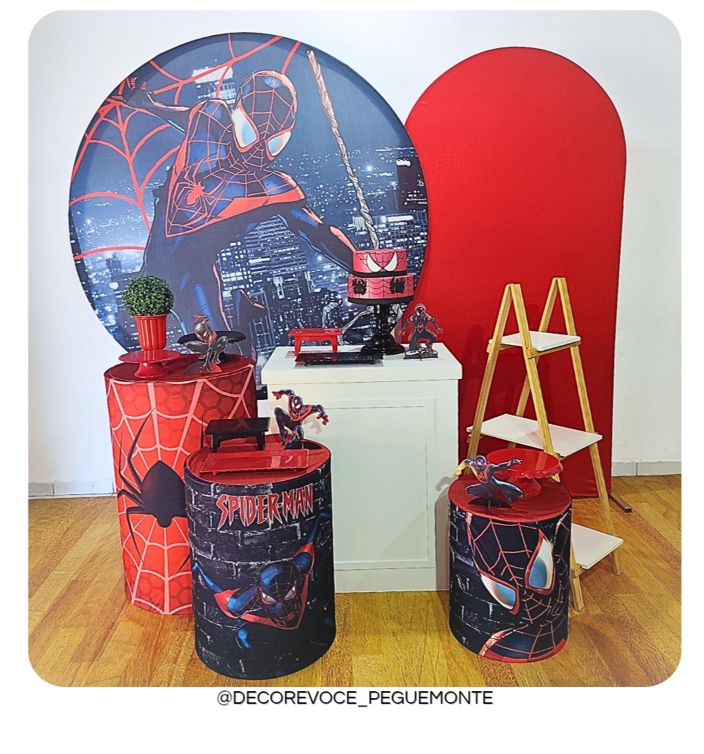 Kit Premium Homem Aranha Preto - Decore Você Pegue & Monte