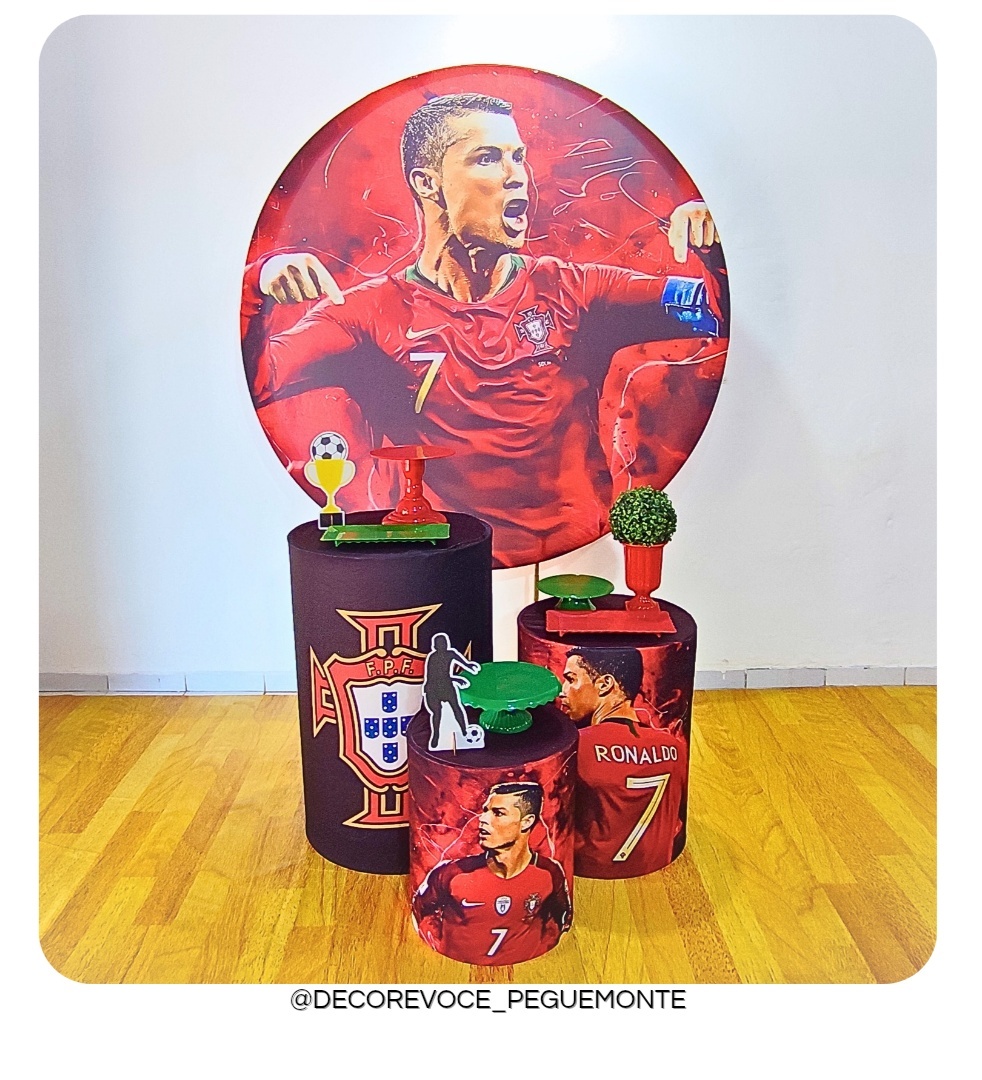 Kit Prático Cristiano Ronaldo Futebol - Decore Você Pegue & Monte