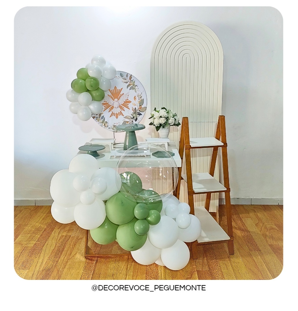 Kit Mesa Batizado Premium 3 - Decore Você Pegue & Monte