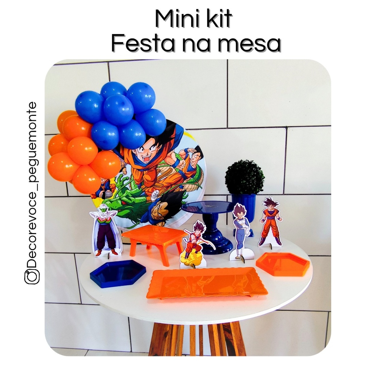 Kit Mesa Dragonball Z - Decore Você Pegue & Monte