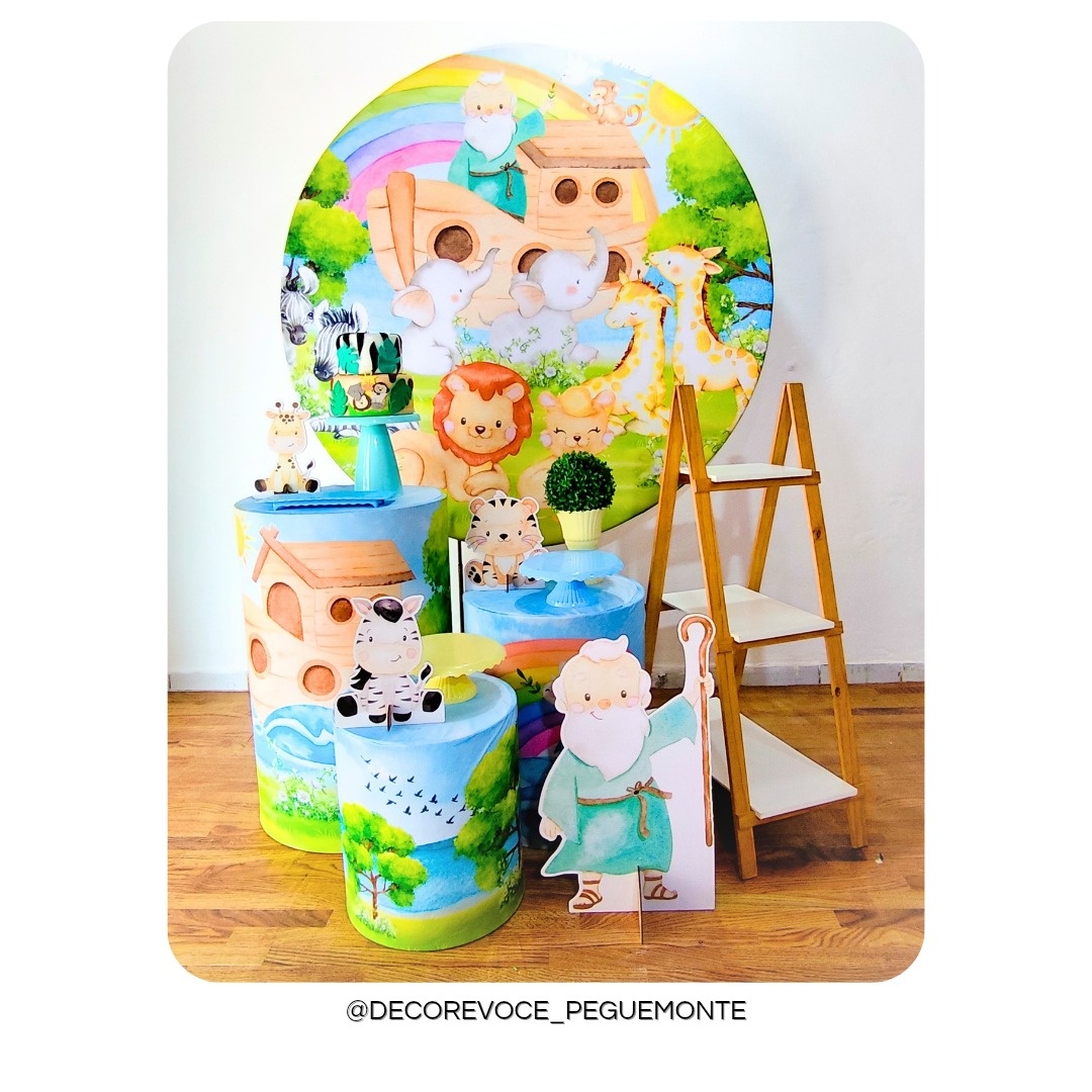 Kit Completo Arca de Noé  - Decore Você Pegue & Monte