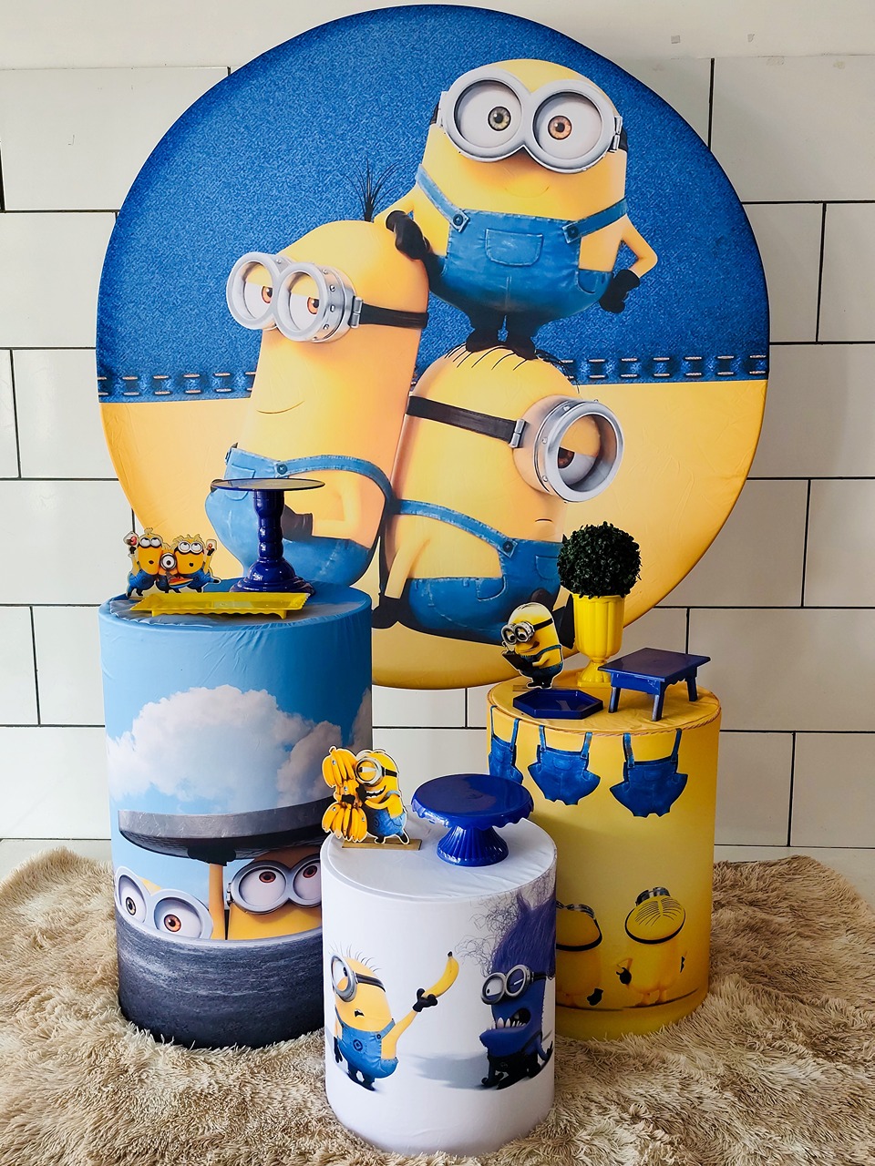 Kit Prático Minions  - Decore Você Pegue & Monte