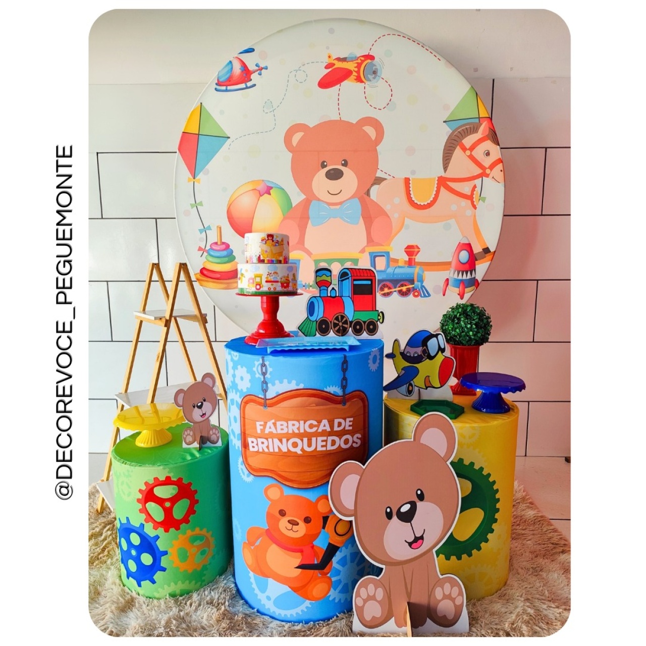 Kit Completo Fábrica de Brinquedos - Decore Você Pegue & Monte