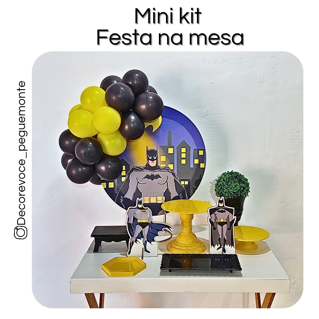 Kit Mesa Batman 2 - Decore Você Pegue & Monte