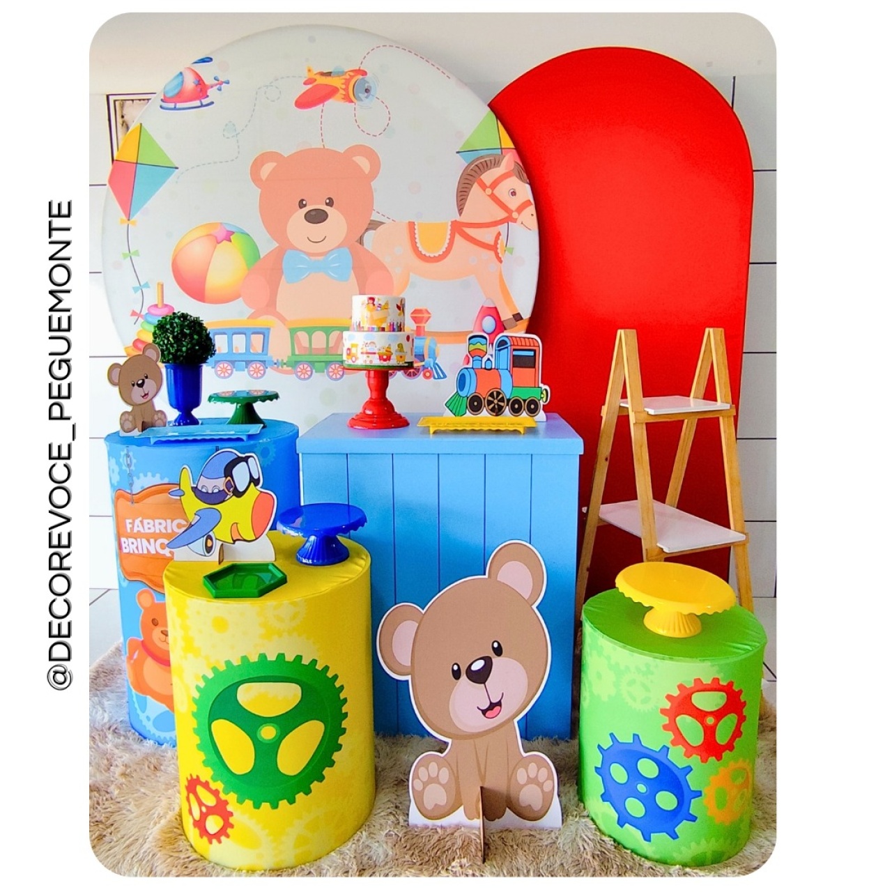 Kit Premium Fábrica de Brinquedos - Decore Você Pegue & Monte
