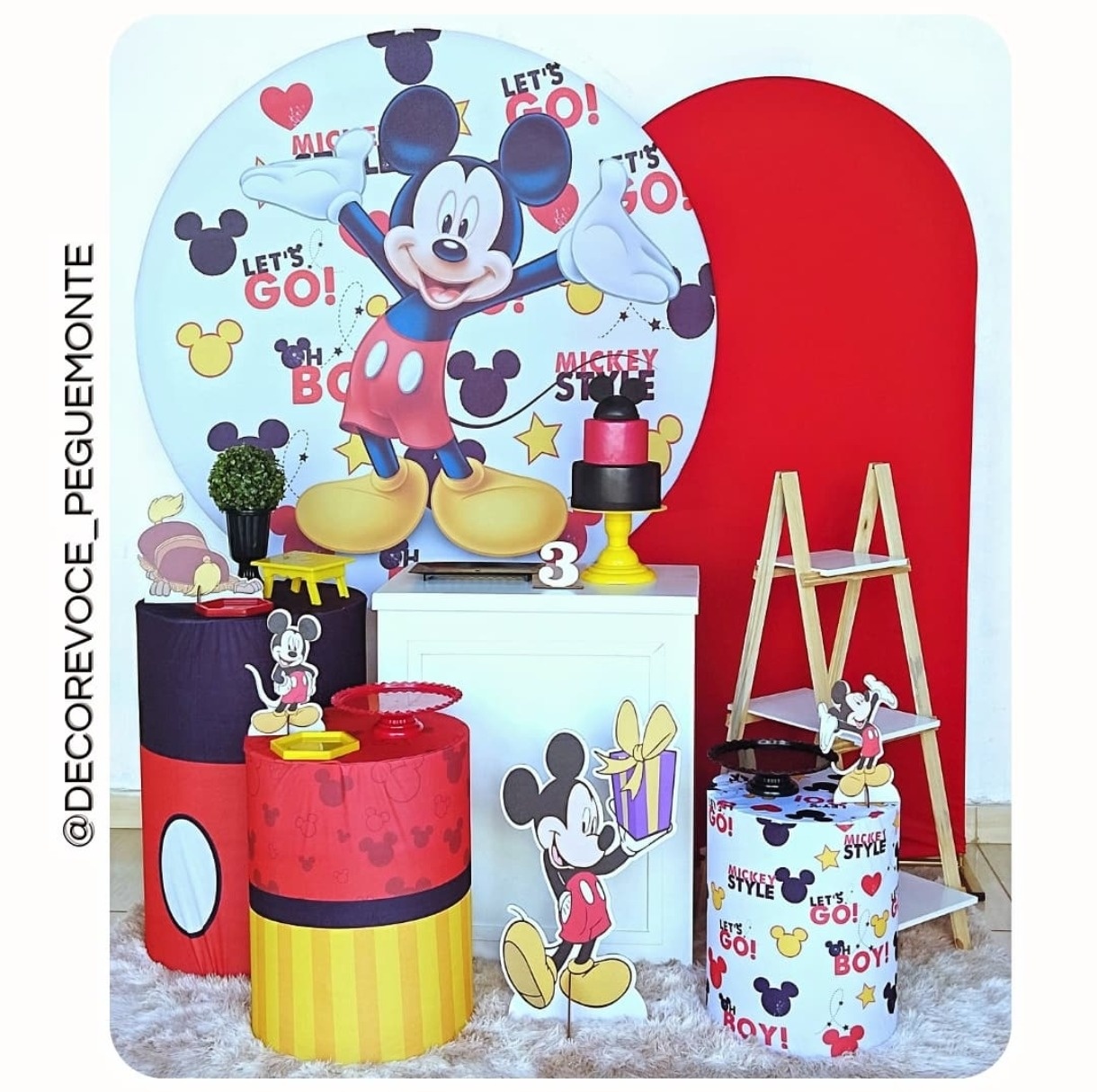 Kit Premium Mickey  - Decore Você Pegue & Monte