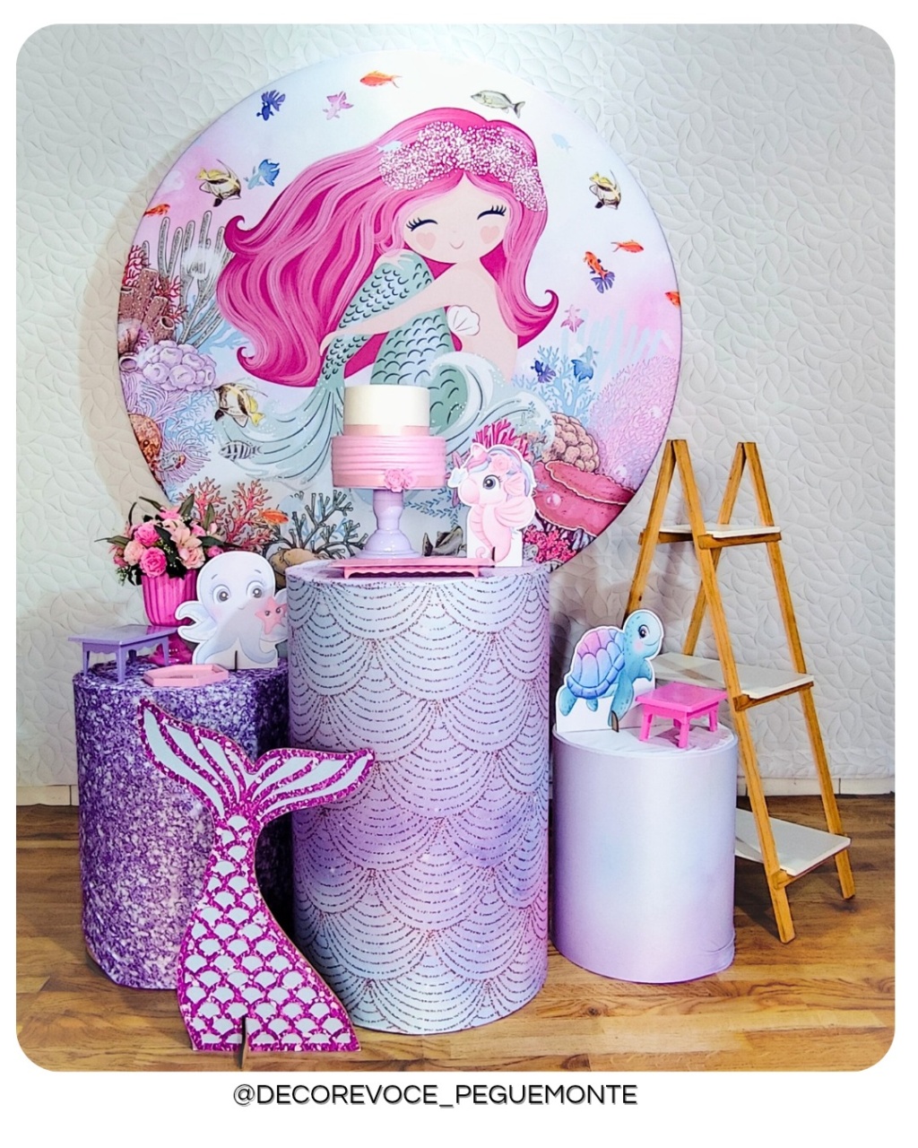 Kit Completo Sereia  - Decore Você Pegue & Monte