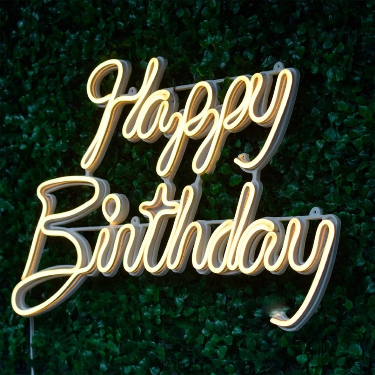 Escrita Happy Birthday Led  - Decore Você Pegue & Monte