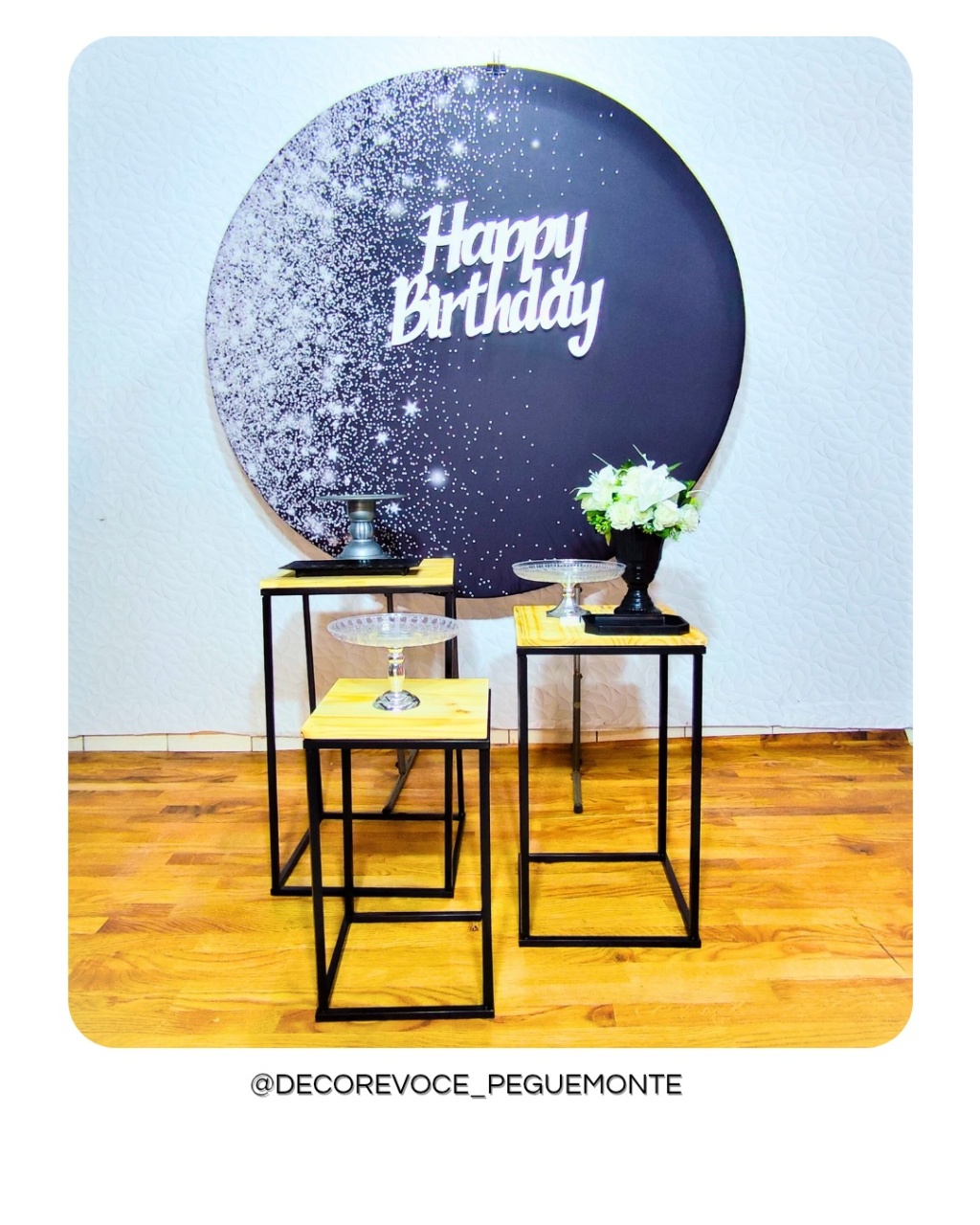 Kit Adulto Preto Com Prata  2 - Decore Você Pegue & Monte