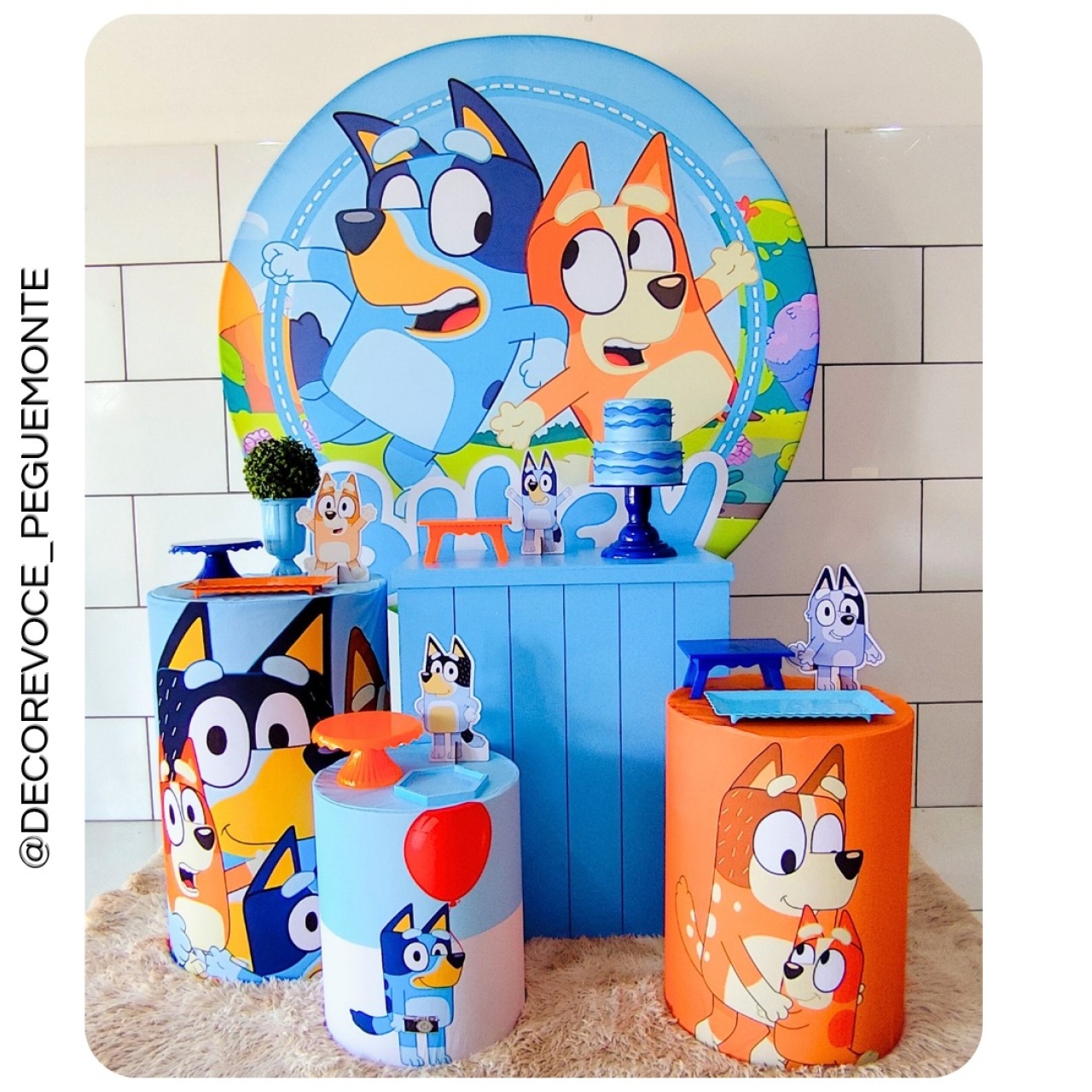 Kit Festejar Bluey - Decore Você Pegue & Monte
