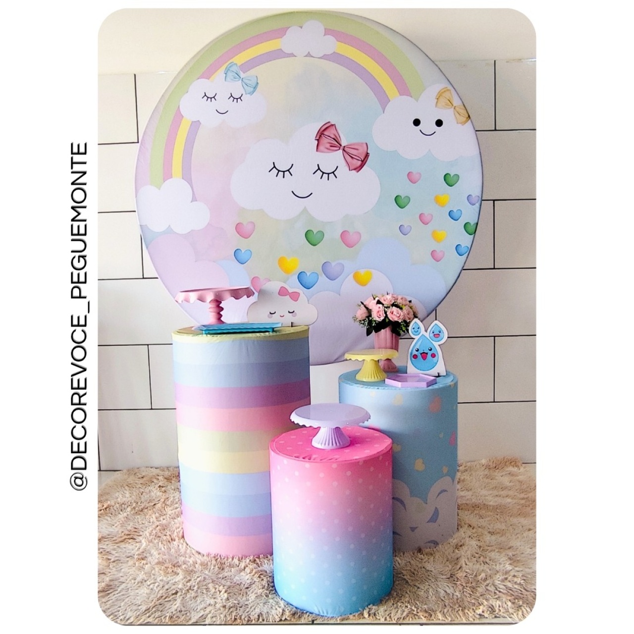 Kit Prático Chuva de Amor  - Decore Você Pegue & Monte