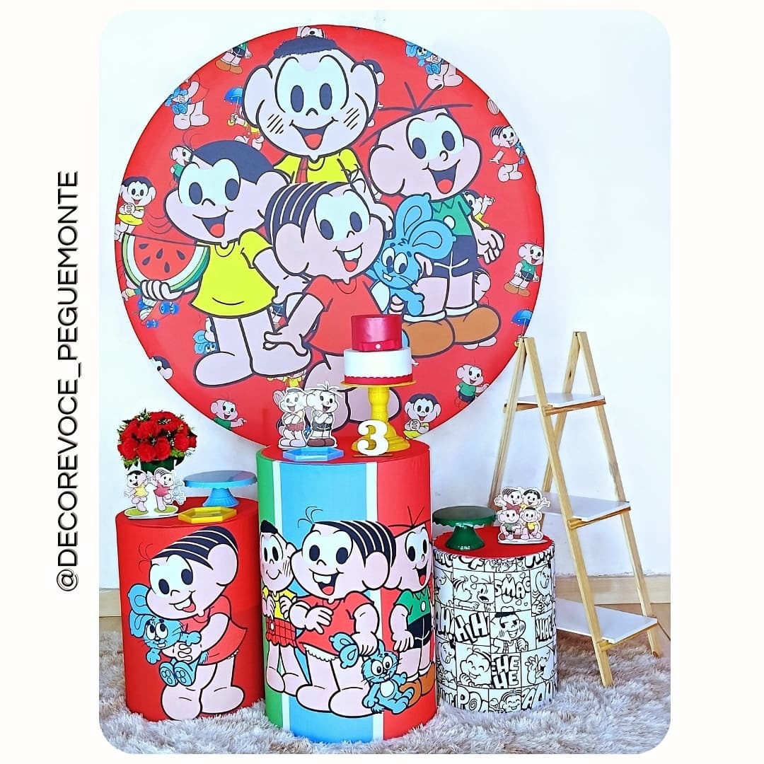 Kit Completo Turma da Monica - Decore Você Pegue & Monte
