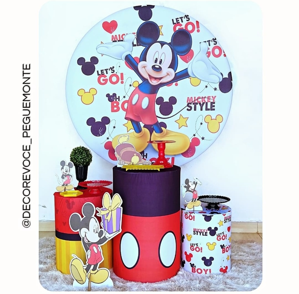 Kit Prático Mickey  - Decore Você Pegue & Monte