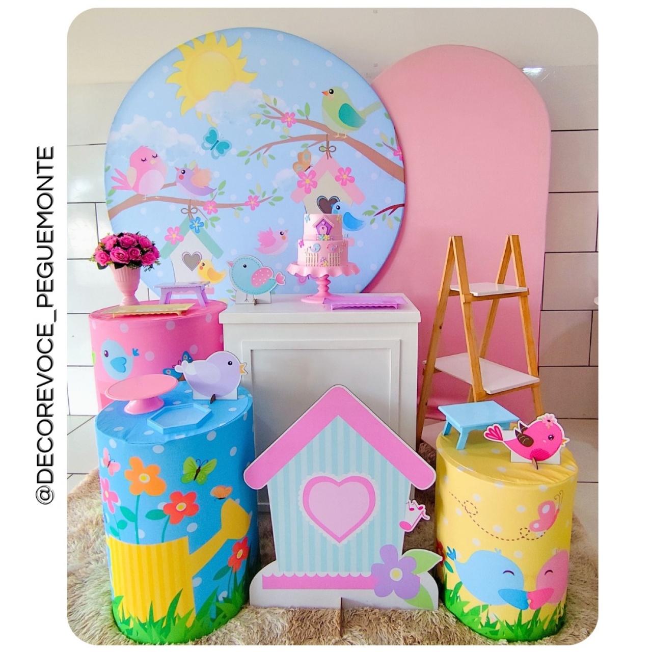 Kit Premium Jardim dos Passarinhos  - Decore Você Pegue & Monte