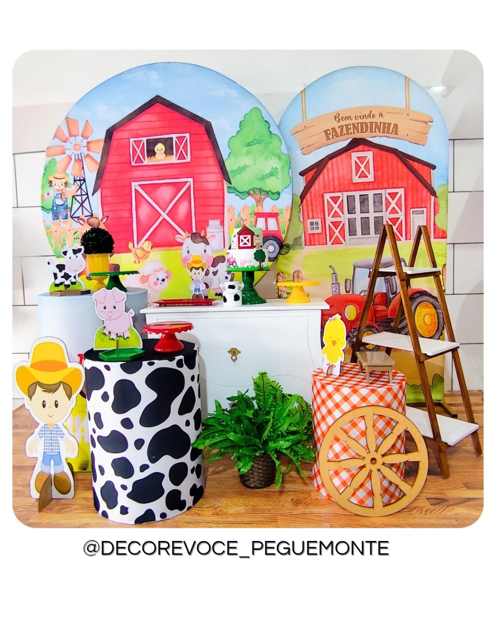 Kit Premium Fazendinha Menino - Decore Você Pegue & Monte