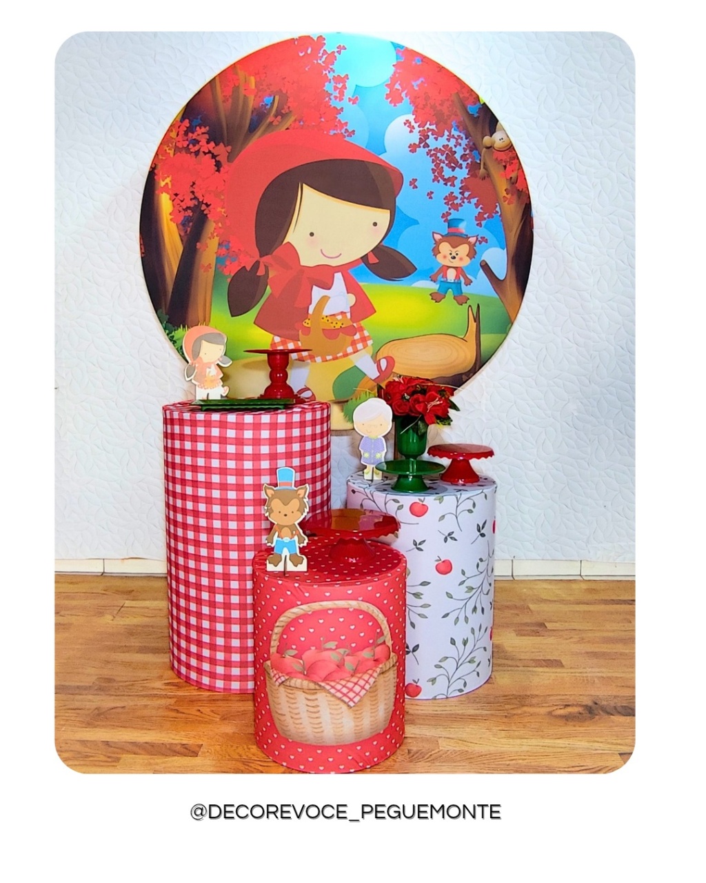 Kit Prático Chapeuzinho Vermelho  - Decore Você Pegue & Monte