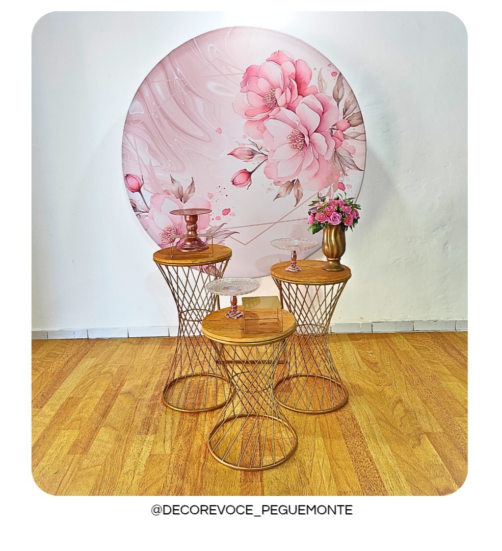 Kit Adulto Floral Rosa 1 - Decore Você Pegue & Monte