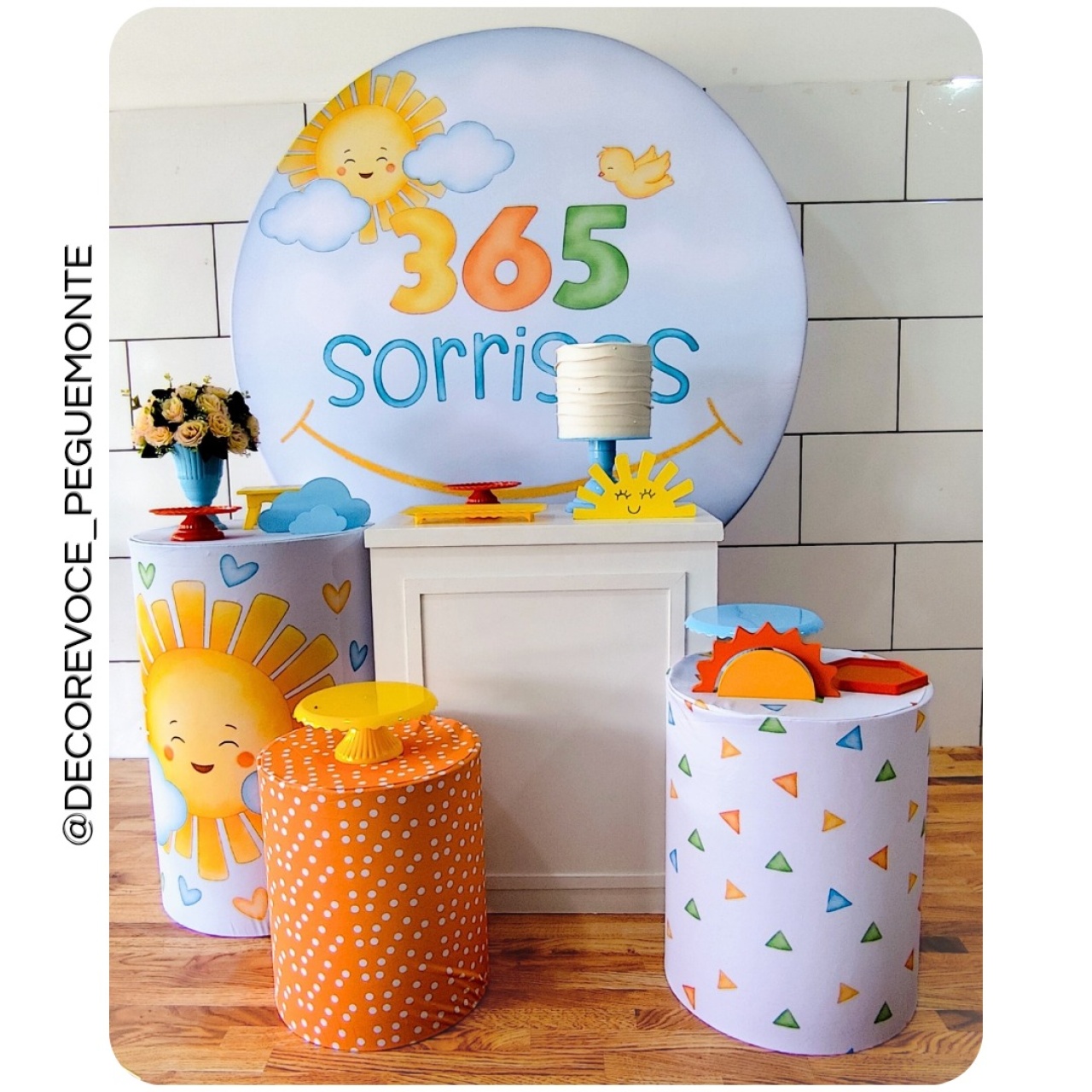 Kit Festejar 365 Sorrisos  - Decore Você Pegue & Monte