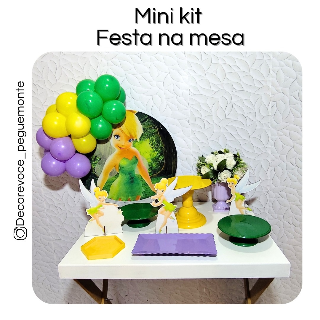 Kit Mesa Sininho  - Decore Você Pegue & Monte