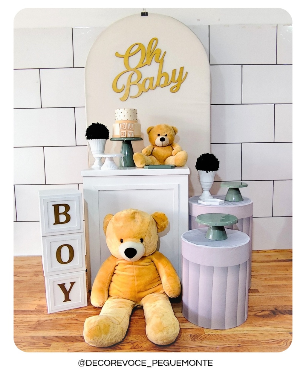 Composição Oh Baby Branco Off 2  - Decore Você Pegue & Monte
