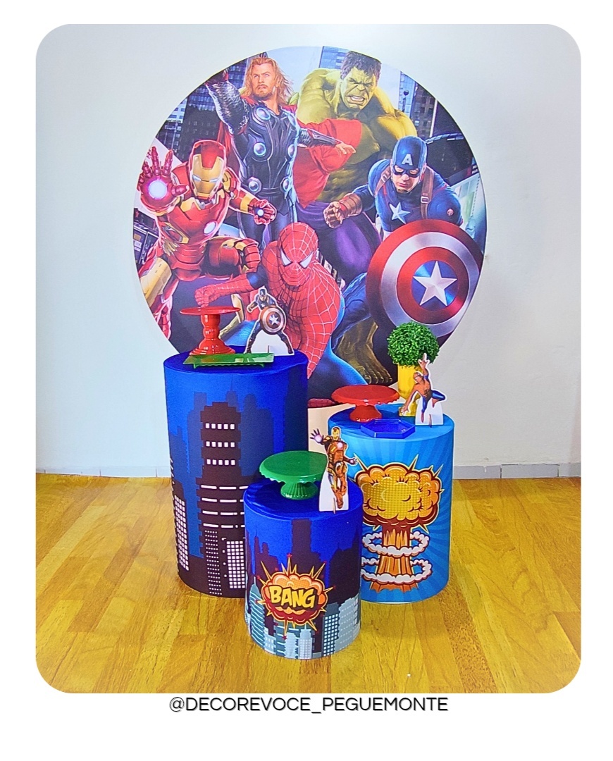 Kit Prático Os Vingadores - Decore Você Pegue & Monte