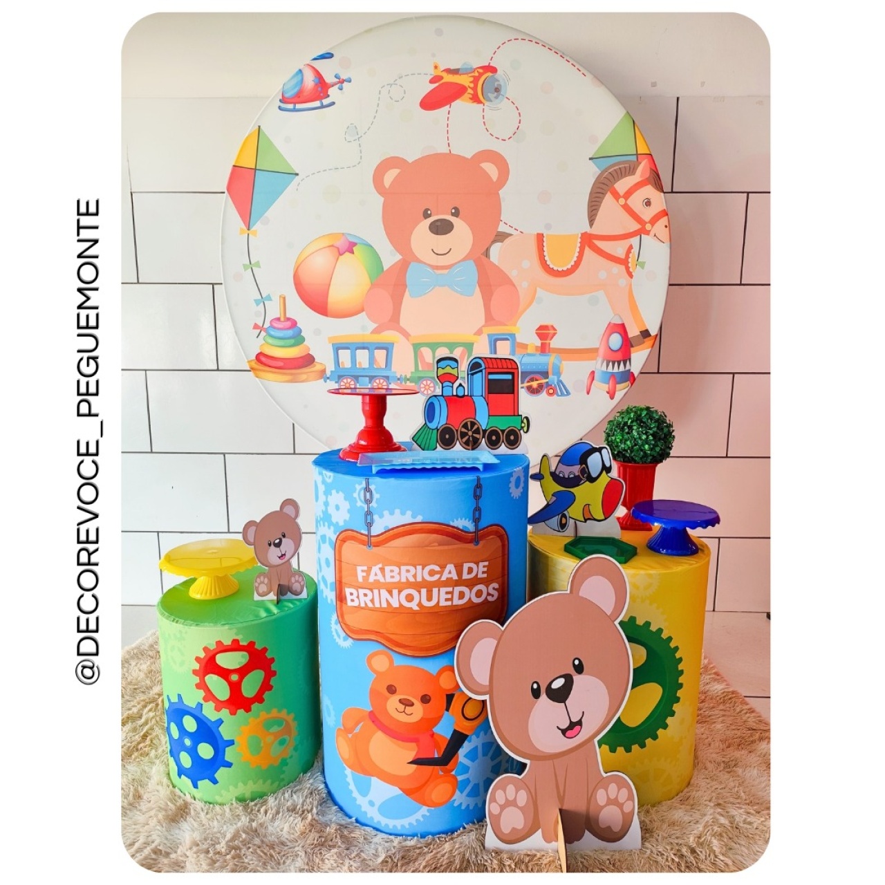 Kit Prático Fábrica de Brinquedos  - Decore Você Pegue & Monte