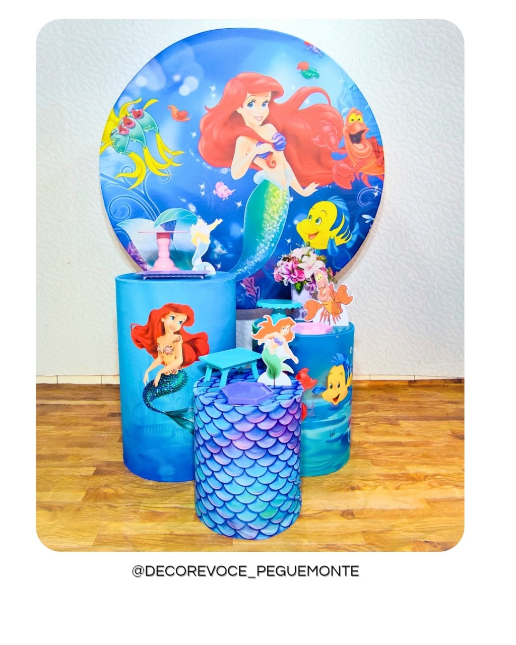 Kit Prático Sereia Ariel  - Decore Você Pegue & Monte