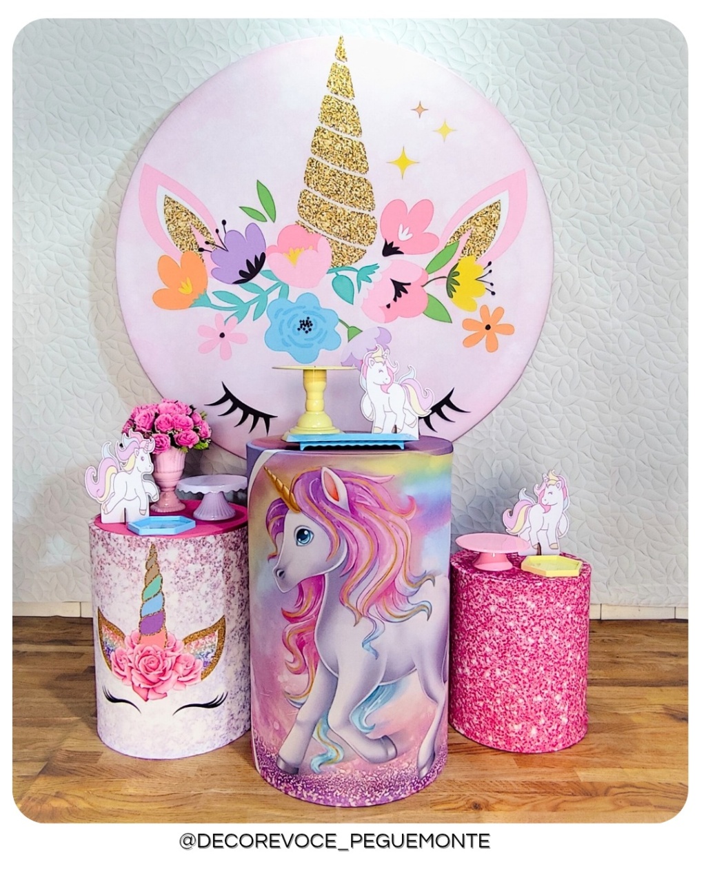 Kit Prático Unicórnio  - Decore Você Pegue & Monte