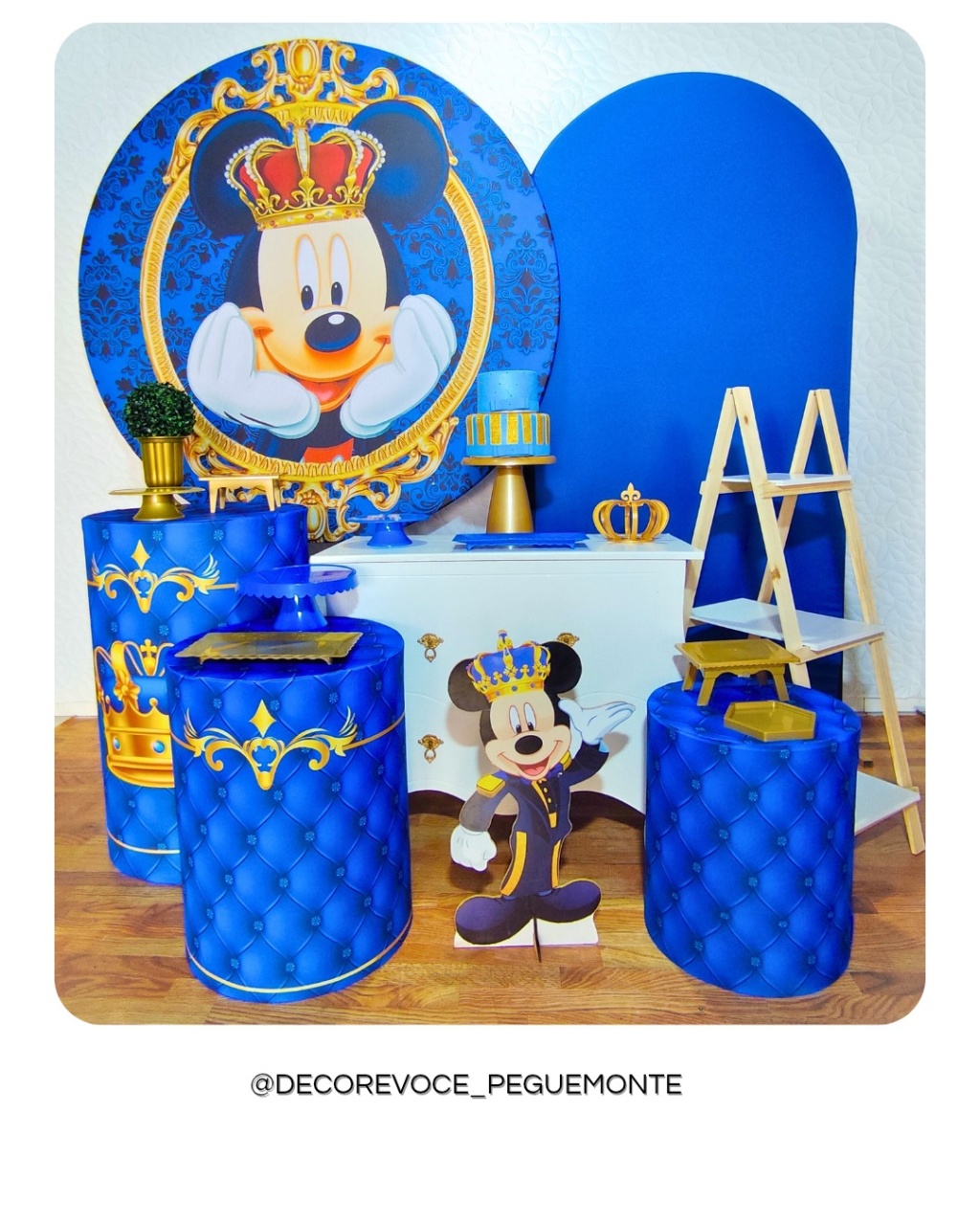 Kit Premium Mickey Realeza - Decore Você Pegue & Monte