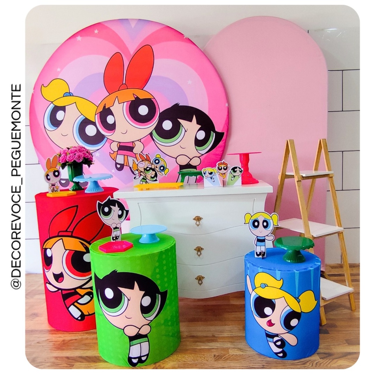 Kit Premium Meninas Super Poderosas - Decore Você Pegue & Monte