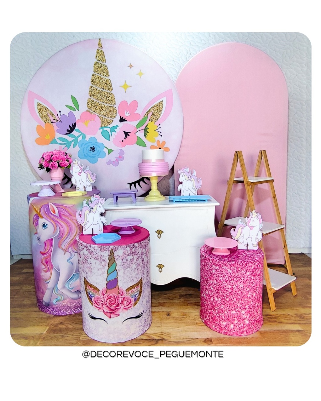 Kit Premium Unicórnio  - Decore Você Pegue & Monte
