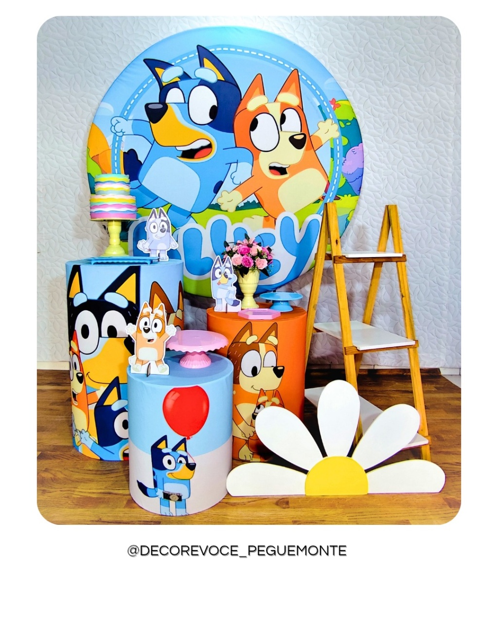 Kit Completo Bluey Menina  - Decore Você Pegue & Monte