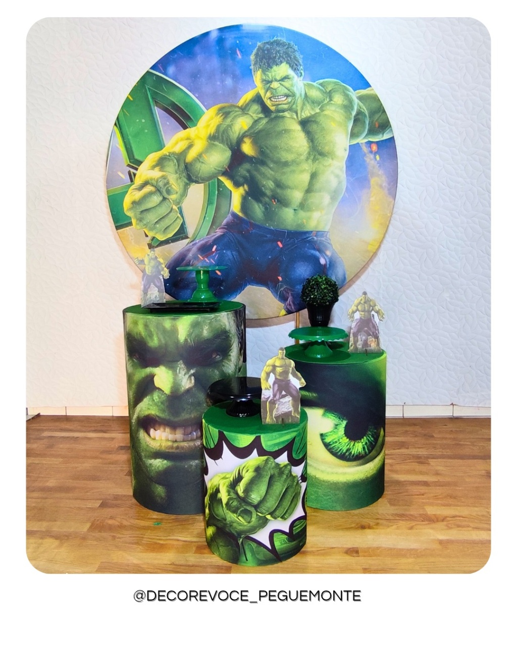 Kit Prático Hulk  - Decore Você Pegue & Monte
