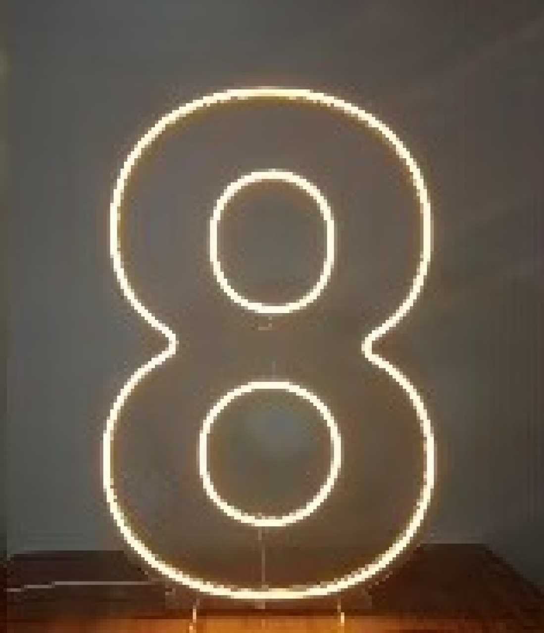 8 Número Led   - Decore Você Pegue & Monte