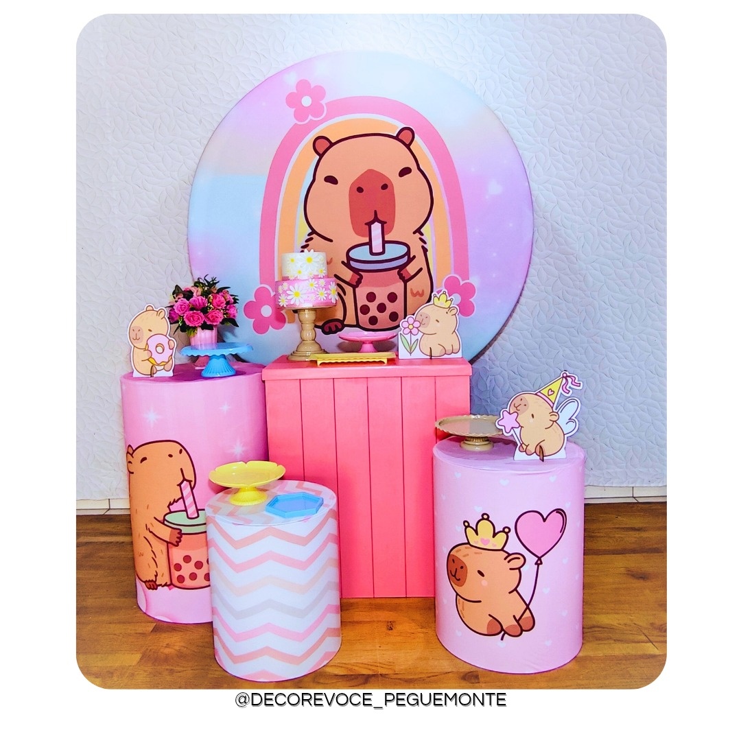 Kit Festejar Capivara  - Decore Você Pegue & Monte