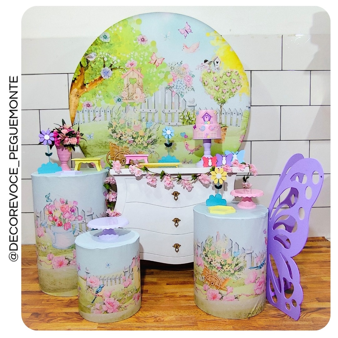 Kit Festejar Jardim Encantado - Decore Você Pegue & Monte