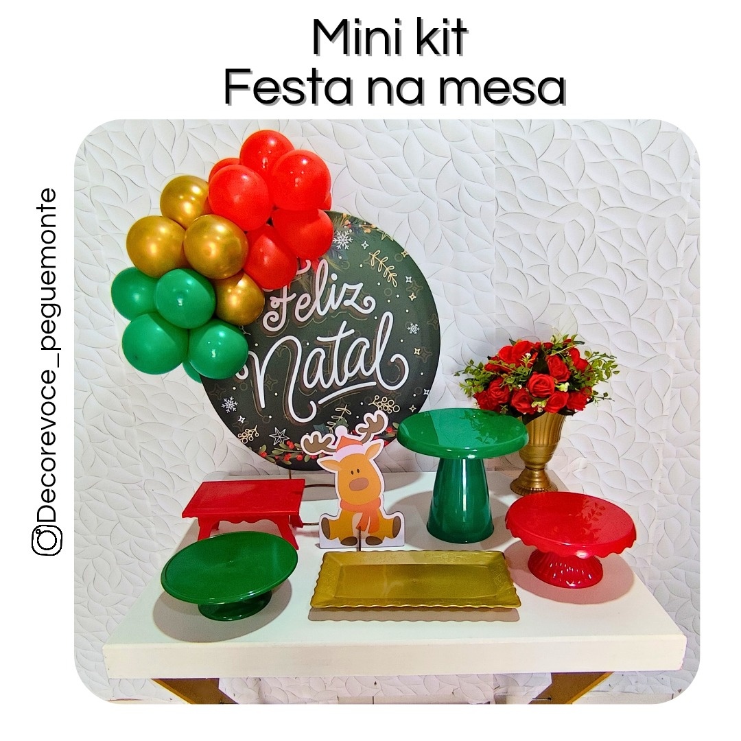 Kit Mesa Natal 1 - Decore Você Pegue & Monte