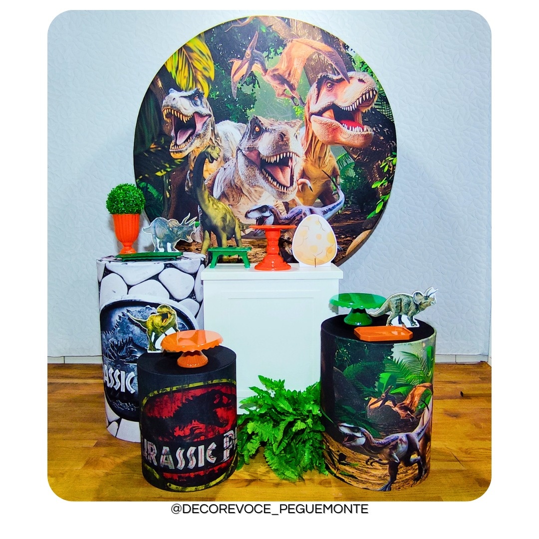 Kit Festejar Dinossauro  - Decore Você Pegue & Monte