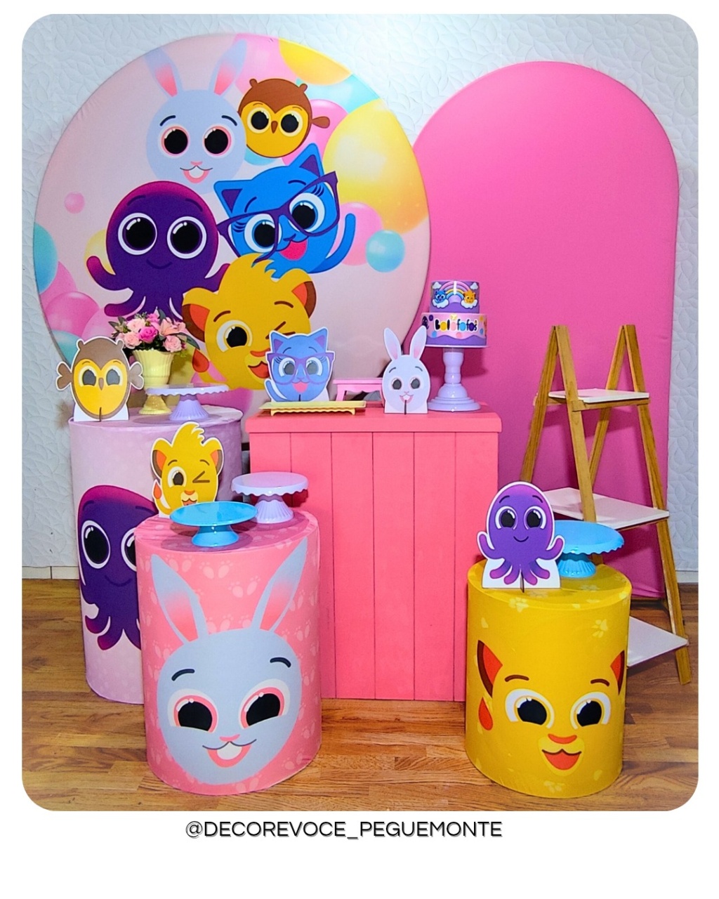 Kit Premium Bolofofos Menina  - Decore Você Pegue & Monte