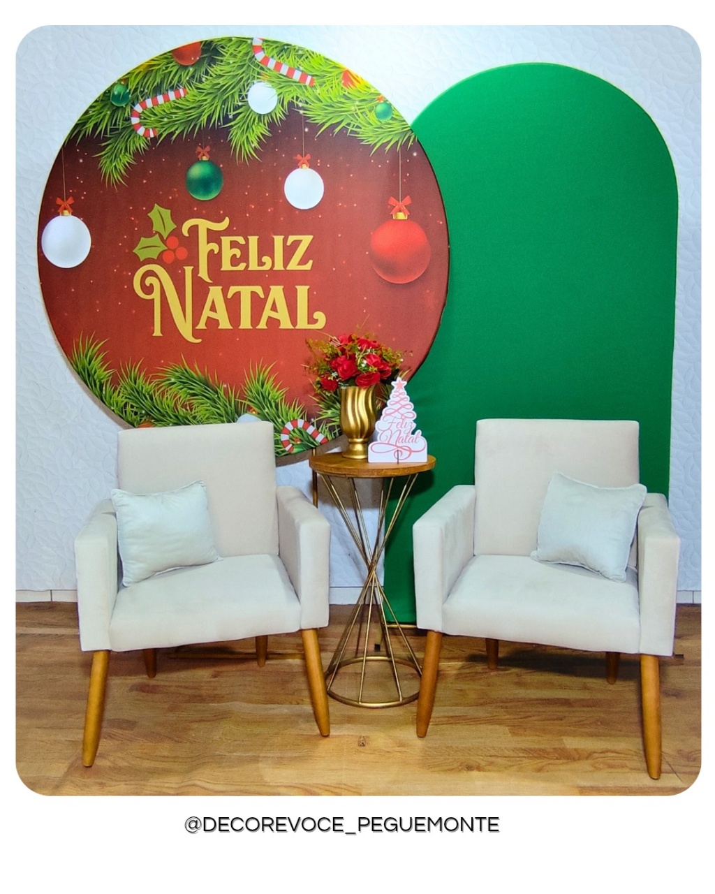 Kit Natal 10 - Cenário Para Foto   - Decore Você Pegue & Monte