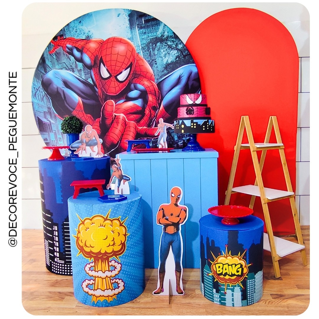 Kit Premium Homem Aranha 1 - Decore Você Pegue & Monte